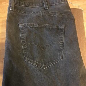 men's black levis denim 501 big and tall